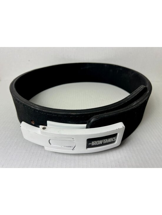Irontanks Other - Irontanks Caliber 10mm 3" Powerlifting Belt Black w Matte White Lever Buckle